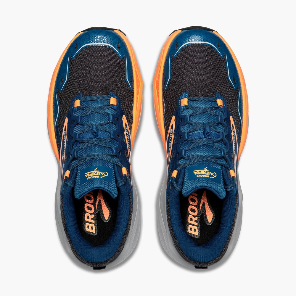 Chaussure Trail Running Brooks Caldera 7 Bleu Orange Homme | FKT-4748011